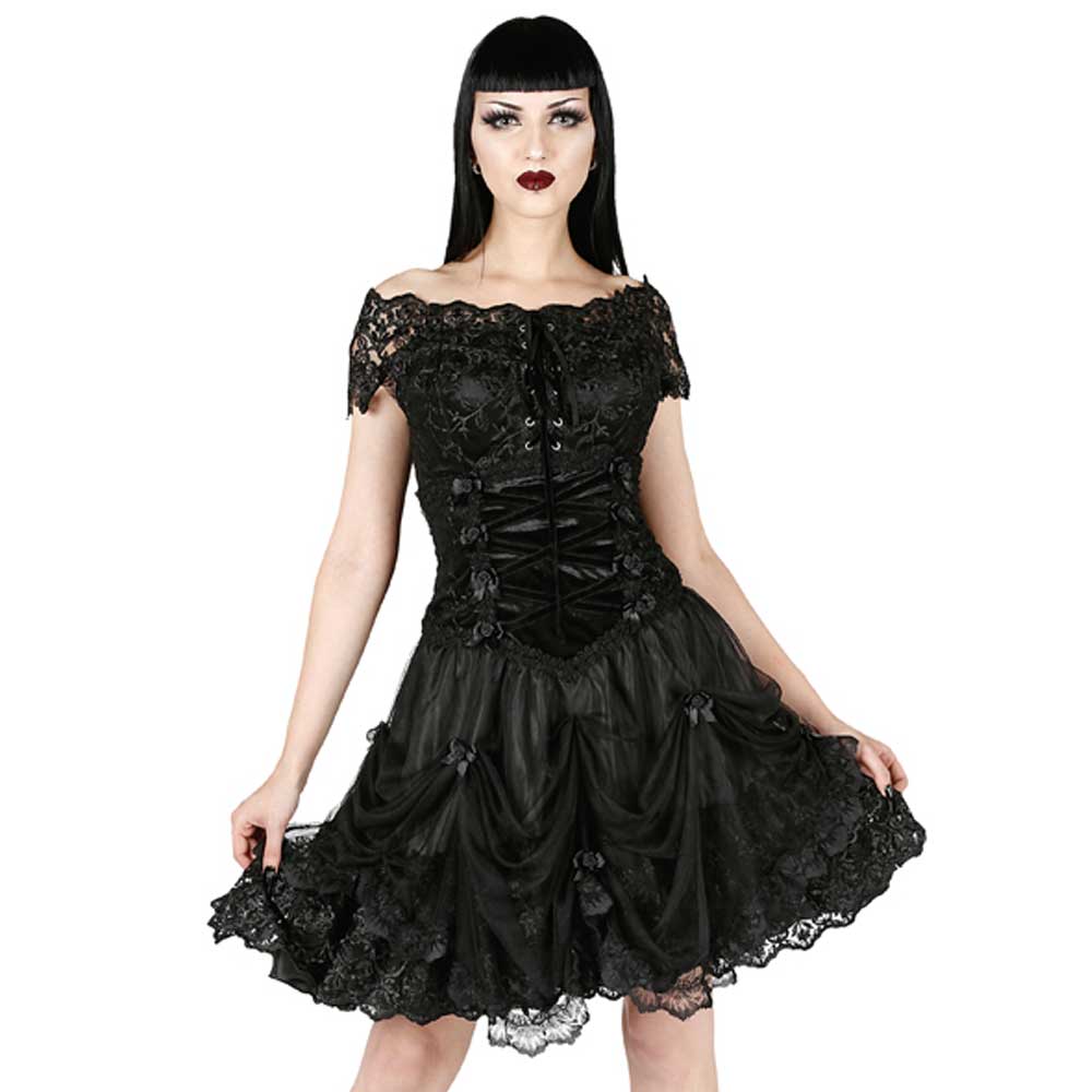 Sinister - 991 Kurzes Kleid - Schwarz